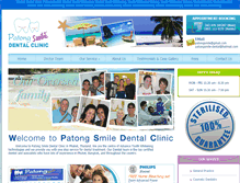 Tablet Screenshot of patongsmile-dental.com